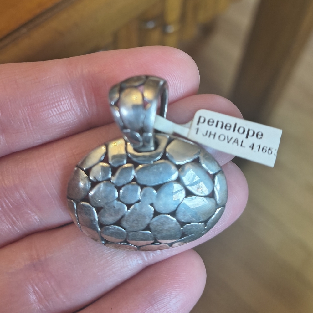 NWT John Hardy Kali Oval Sterling Pendant